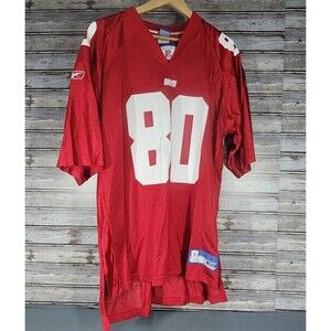 Vintage Jeremy Shockey New York Giants Alternate Red Reebok Jersey Size XL